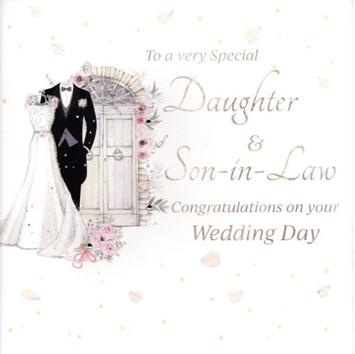 Picture of TO A VERY SPECIAL DAUGHTER AND SON IN LAW CONGRATULATION ON